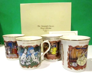 LENOX DISNEY ANIMATED CLASSICS MUG set -- Lady Tramp Snow White Belle Dalmatians - Picture 1 of 14