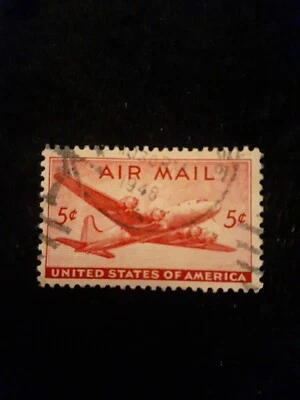 3 US Stamps Sky Master Air Mail 5c - Image 1 of 3