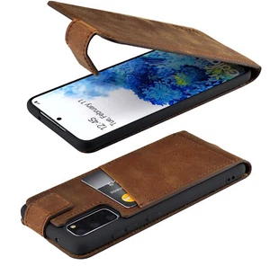 Suncase Custodia Tasche Flip Per Samsung Galaxy S20 In Caffè - Foto 1 di 8