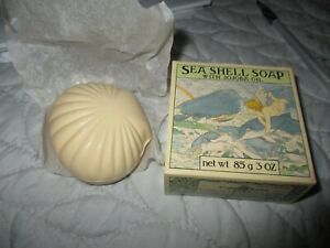 Crabtree & Evelyn London Sea Shell Soap Boxed 1978 Jojoba Oil 3 oz. Size Unused
