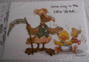 SUZYS ZOO NEW YEARS EVE INVITATIONS PACKAGE OF 8 PELICAN AND DUCK - Picture 1 of 1