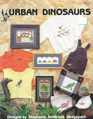 Urban Dinosaurs Designs by Stephanie Seabrook Hedgepath, Cross Stitch, Book 141 - Image 1 of 4