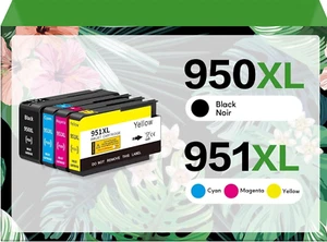 DAM Aila Compatible 950XL 951XL Black Cyan Magenta Yellow - Picture 1 of 7