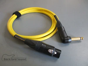 Mogami W2549 gelb | Gold XLR Buchse auf rechten Winkel 1/4" TS | unsymmetrisches Kabel - Bild 1 von 3