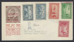 Nicaragua Managua 1939 Will Rogers FDC - Picture 1 of 2