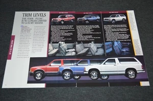 1992 GMC JIMMY SLT SLE TRIM LEVEL ORIGINAL DEALER ADVERTISEMENT PRINT AD 92 - Picture 1 of 1