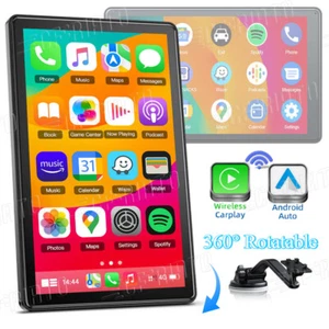 7" Portable Touch Screen Car Radio Stereo Apple Wireless CarPlay Android Auto - Picture 1 of 7