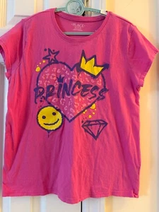 The Children's Place Princess Graphic Short Sleeve T-shirt XL 14 - Picture 1 of 7