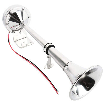 12V Stainless Steel Low Tone Single Trumpet Horn + Mounting Kit For Marine Boat • 38.21€