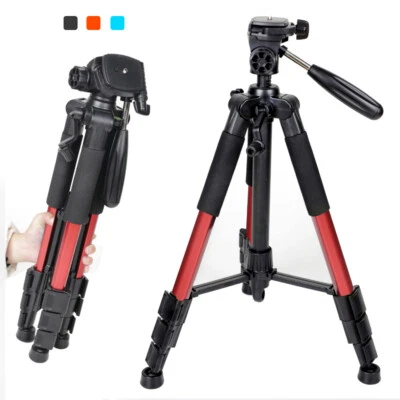 Q111 Portable Travel Camera Tripod with Pan Head for Canon Nikon DSLR camera US - Image 1 of 4