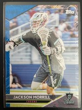 Jackson Morrill 2022 Topps Premier Lacrosse League PLL Blue Parallel Card #'d/99