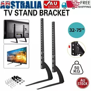 Universal TV Stand Base For 32''-75" Plasma LCD Flat Screen Height Adjustable - Picture 1 of 6