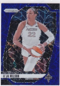 2024 WNBA Prizm Panini Basketball No. 86 A'Ja Wilson Blue Laser Prizm - Bild 1 von 2