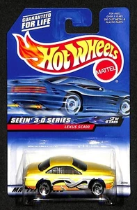 Hot Wheels HW Seein 3D Series  Yellow 1999 Lexus  SC 400 - Picture 1 of 1
