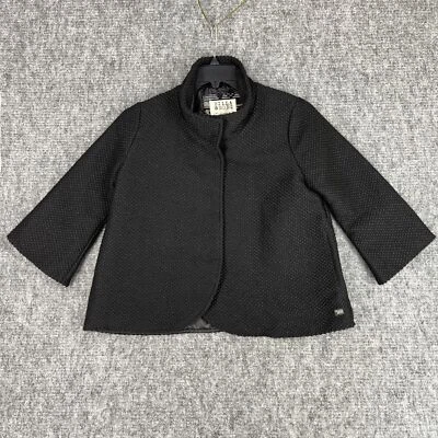 Chaqueta poncho Billabong para mujer mediana negra mezcla de lana ropa exterior pesada Foto 1 de 4