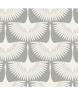NEW Tempaper Feather Flock Chalk Self-Adhesive Removable Wallpaper - Picture 1 of 4