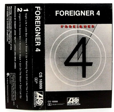 Cassette Foreigner 4 1981 Atlantic Records CS 16999 - Image 1 of 2