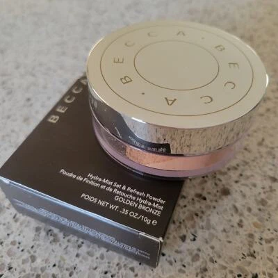 BECCA Hydra-Mist Set & Refresh Powder Golden Bronze .35oz✨️NEW✨️Discontinued✨️ - Image 1 of 4