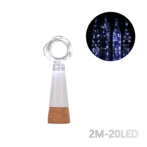2m 20 LED Cork Bottle Fairy Light USB Rechargeable String Lamp for Christmas - Picture 1 of 14