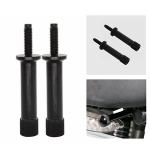 Seat Bolts Long Tool Free For T100 Triumph Thruxton Scrambler Bonneville Black - Picture 1 of 10
