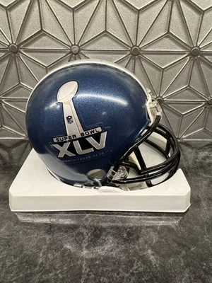 Riddell NFL Mini Helmet Super Bowl XLV 45 Packers Steelers 2010 New In Package - Image 1 of 4