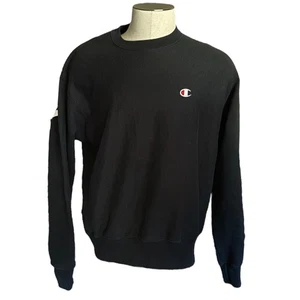 Champion Black Vintage Reverse Weave Pullover Sweatshirt Large - Bild 1 von 10
