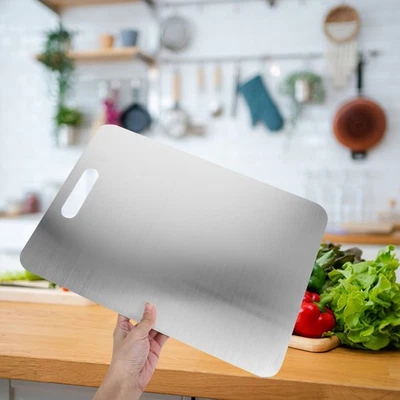  Tagliere in acciaio inossidabile Tagliere da cucina resistente Tagliere - Immagine 1 di 4