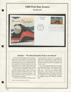 5 USPS FDC All Aboard 20th Century Trains 9/26/1999 Scott #3333-37 - Picture 1 of 5