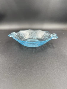 Vintage FOSTORIA Etched Glass Green Candy/Trinket Dish - Picture 1 of 7
