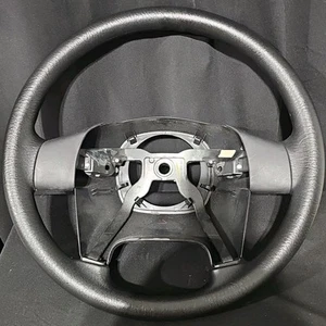 2003 - 2006 JEEP WRANGLER TJ LEATHER STEERING WHEEL BLACK OEM 5JG60DX9AD - Bild 1 von 19