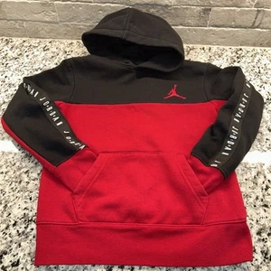 Jordan Hoddie Flight Sideline Fleche Boys Small 8-10 Years Red&black - Picture 1 of 10