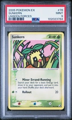 2005 Pokemon EX Unseen Forces # 76 Sunkern PSA 9 Card MINT! Trusted Seller! - Image 1 of 2