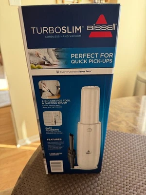 Aspiradora de mano delgada Bissell 2986 Turbo - blanca Foto 1 de 2