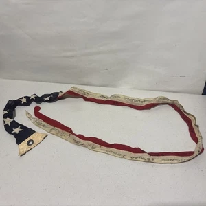 No 6 U.S. Navy Commissioning Wimpel Flagge 7 Sterne signiert Unterschriften 6’ - Bild 1 von 21