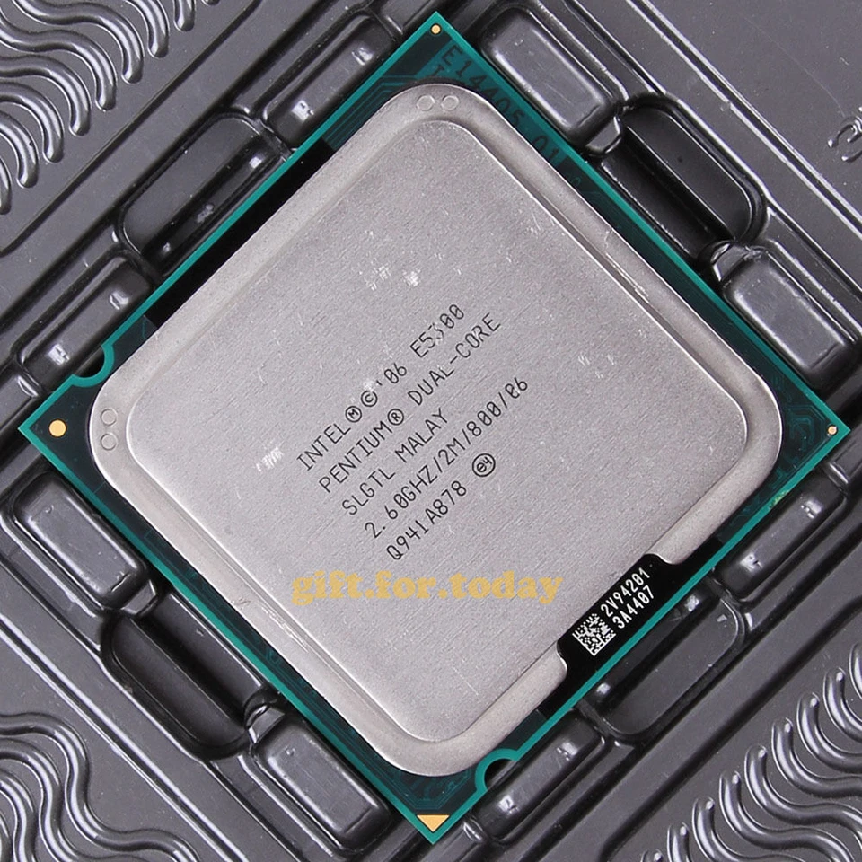 Original Intel Pentium E5300 2.6 GHz Dual-Core (BX80571E5300) Processor CPU - Image 1 of 1