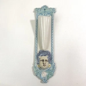 Vintage 1990 weiblicher Kopf WANDTASCHE Vase TAP Tacoma Kunstkeramik David Keyes signiert - Bild 1 von 13