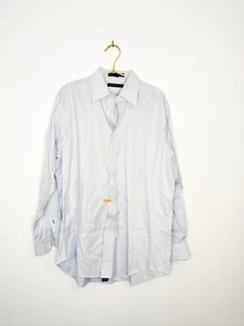 Tommy Hilfiger Size 15.5" Blue & White Striped Tommy Traveler TLC Dress Shirt - Picture 1 of 10
