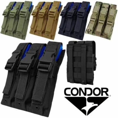 Condor MP Series Tactical Triple Tactical/Airsoft MOLLE Magazine Pouch MA37 - Image 1 of 4