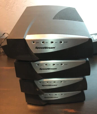 SpeedStream 5360 Ethernet ADSL DSL Modem Efficient Networks Inc *SET OF 4* - Image 1 of 4