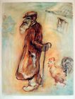 1932 Fine SIGNED LITHOGRAPH Russian RYBACK Jewish AVANT GARDE Shtetl JUDAICA ART