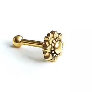 Sunflower OhrbarbellSunflower Ohrbarbell, Ohrstecker, Tragus, Lobes, Labret - Bild 1 von 1