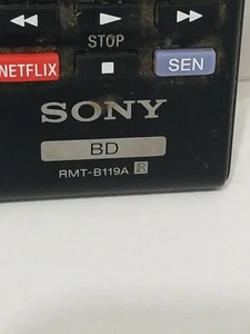 Genuine Original RMT-B119A Sony BD Remote for Blu-Ray Disc DVD Player Tested - Picture 1 of 6