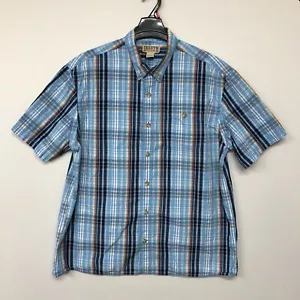 Duluth Trading kurzärmliges geknöpftes Herrenhemd Oberteil Größe XL X-Large kariert M024 -12 - Bild 1 von 13