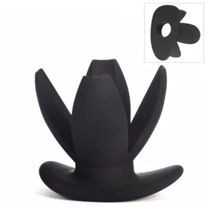 Silicone Hollow Anchor Expanding Butt Plug Dilator Anal Stretching Sex Toy Men - Picture 1 of 9