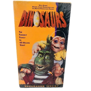 Dinosaurs Endangered Species Volume 3 VHS Tape TV Show Vintage Disney Comedy New - Picture 1 of 10