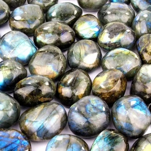 Espécimen natural de mineral de cuarzo cristal pulido labradorita piedra de preocupación piedra palma - Imagen 1 de 16