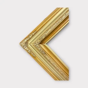12 X 16 In Stock- Traditional compo ornate wood frame, gold frame, wood picture. - Picture 1 of 10