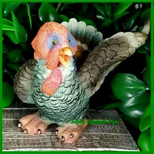 Fairy Garden Fun Turkey Thanksgiving Miniature Figurine Indoor / Outdoor Waving - Picture 1 of 1