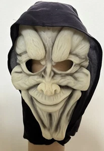 Halloween Mask Scary Creepy Monster Ghoul Hooded Rubber - Picture 1 of 10