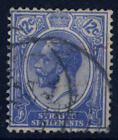 King Edward VII stamp - Straits Settlements - 12c blue - see scan